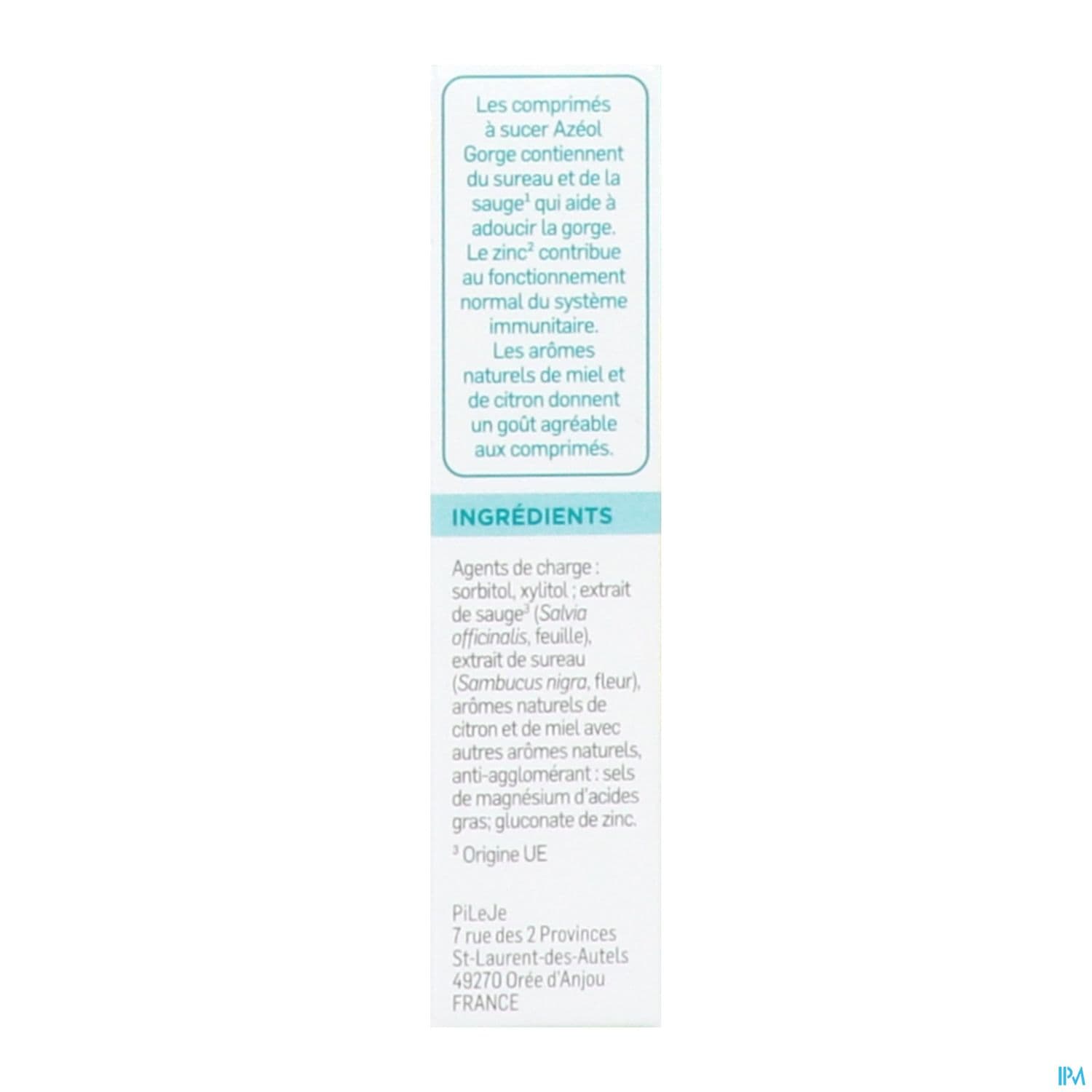 AZEOL CPR A SUCER MIEL/CITRON 30