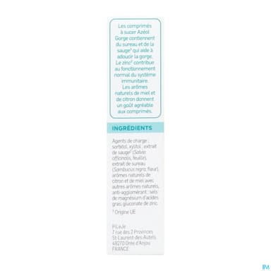 AZEOL CPR A SUCER MIEL/CITRON 30