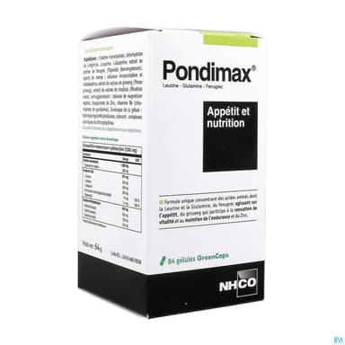 Nhco Pondimax Appetit Et Nutrition Gelule 84