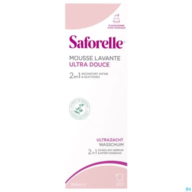 Saforelle Mousse Lavante Ultra Douce Flacon Pompe 250ml