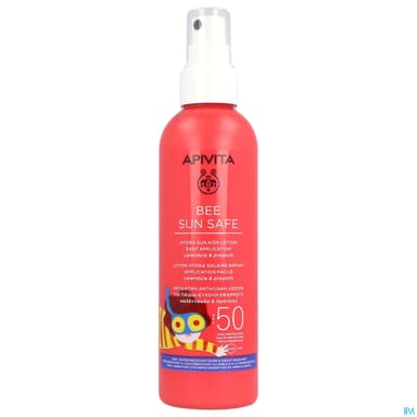 Apivita Bee Sun Safe Spf50 Lotion Hydra Solaire Enfant Application Facile 200ml