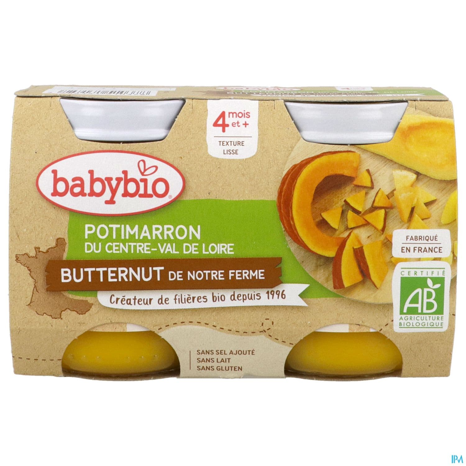 BABYBIO POTIMARRON/BUTTER 2X130G