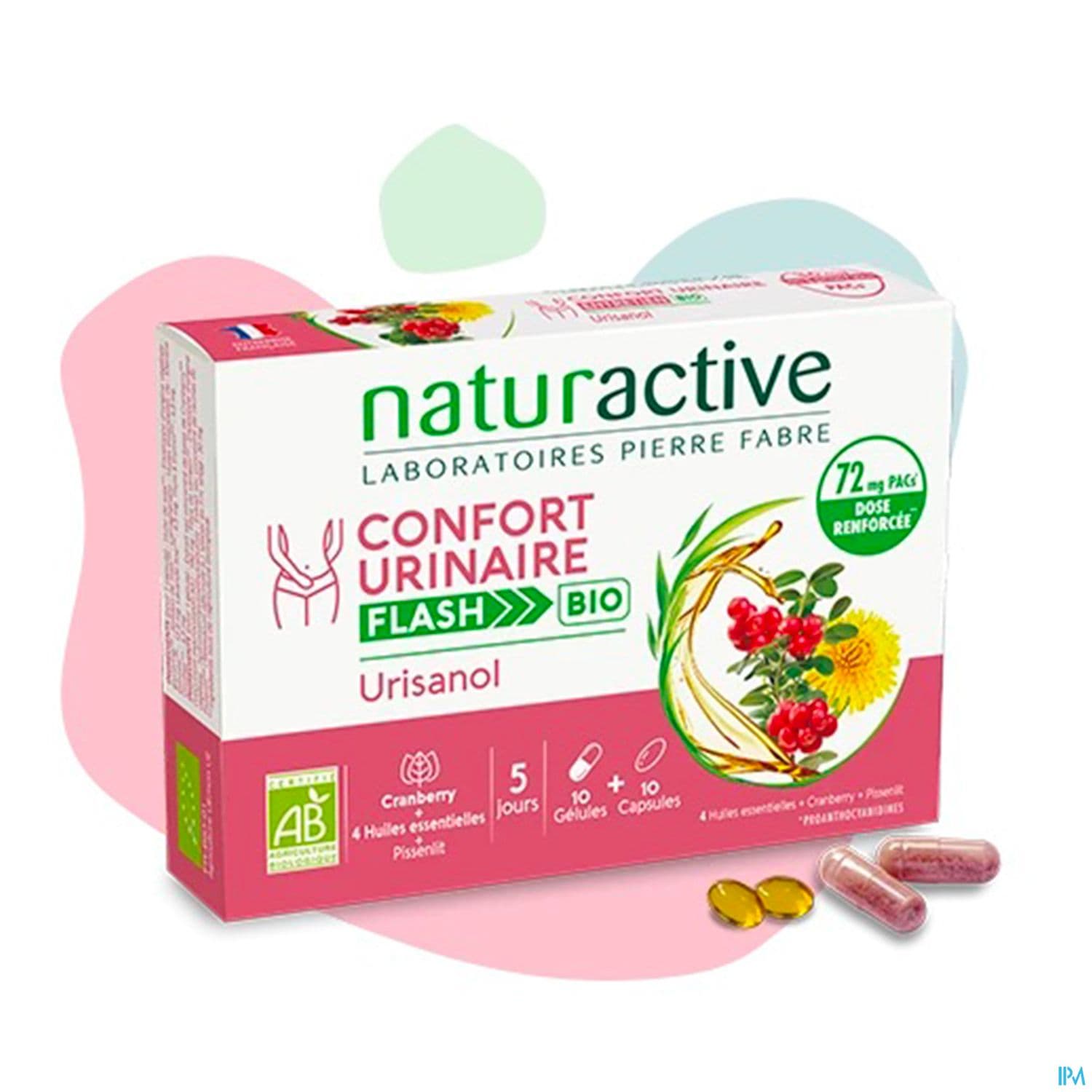 Naturactive Urisanol Confort Urinaire Flash Bio Gelule 10 + Capsule 10