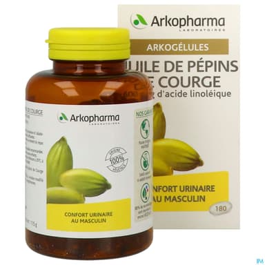 ARKOG HUILE PEP COURGE CAPS 180