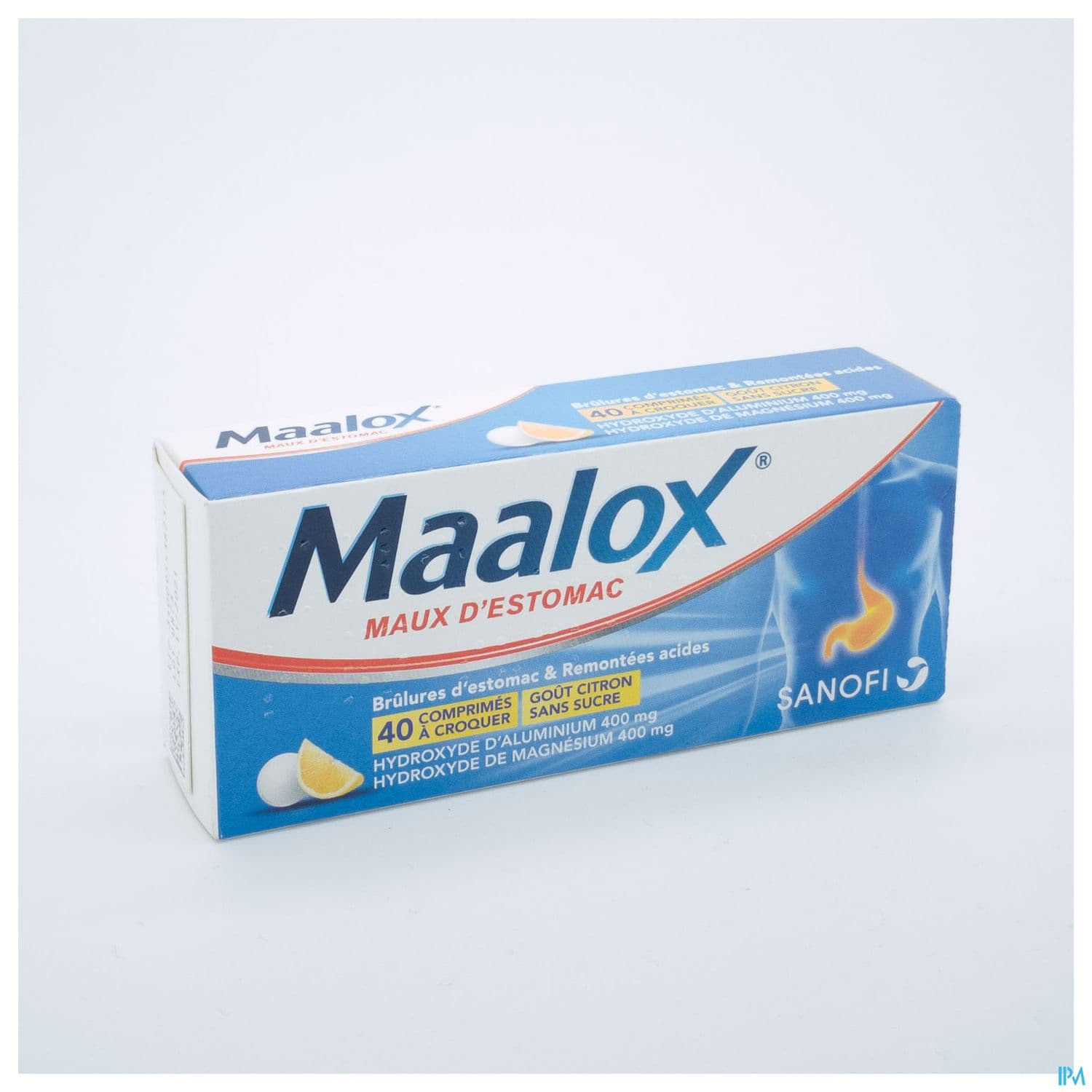Maalox Maux Estomac Sans Sucre Comprime A Croquer Citron 40