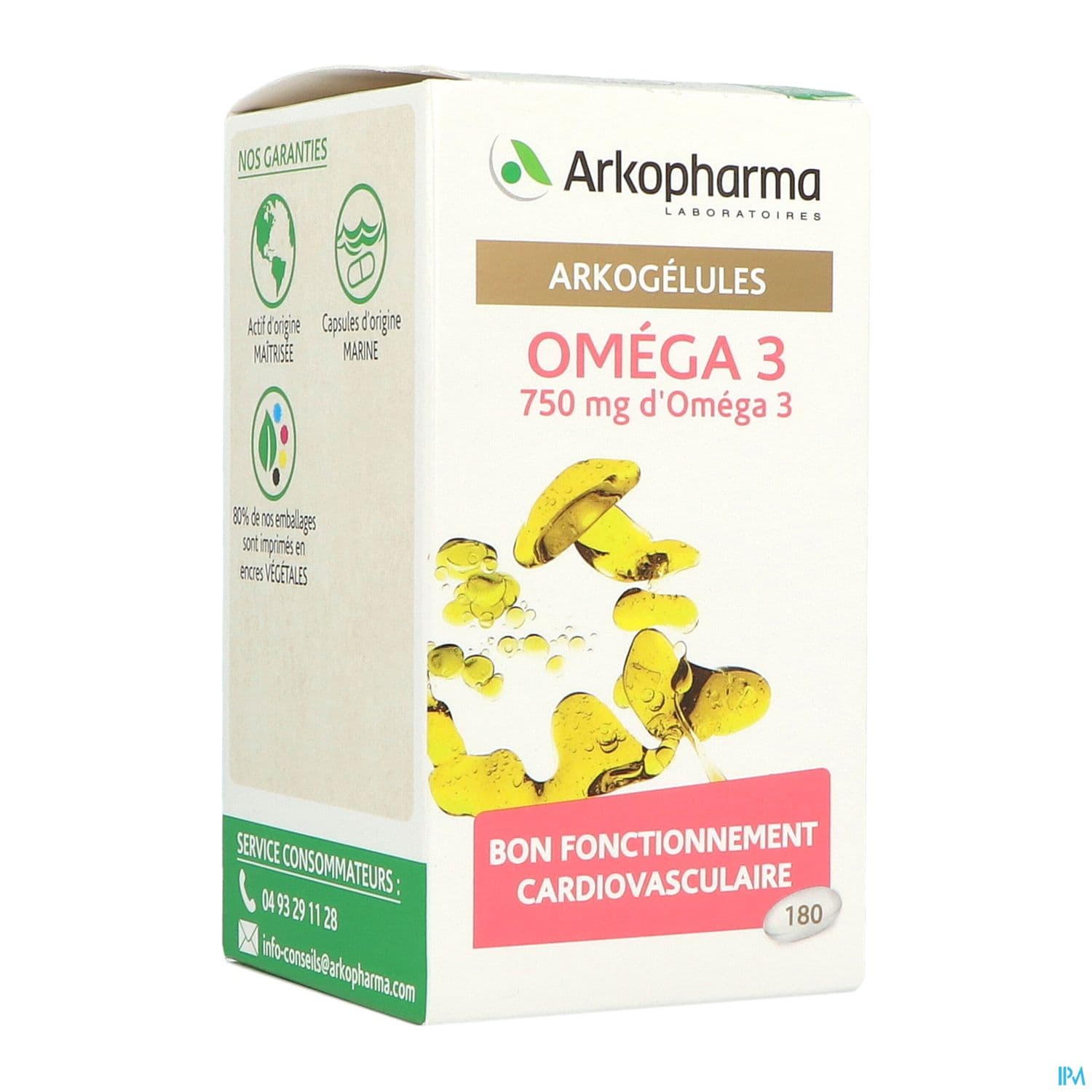 ARKOGELUKES OMEGA 3 MARINE CAPS FL/180