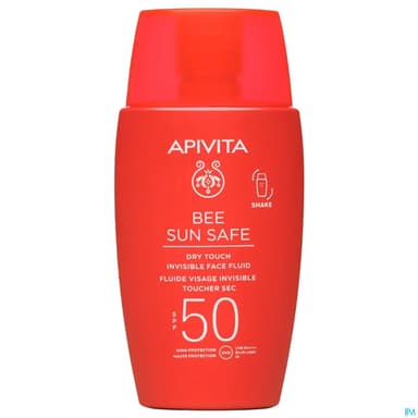 Apivita Bee Sun Safe Spf50 Fluide Invisible Toucher Sec Visage 50ml
