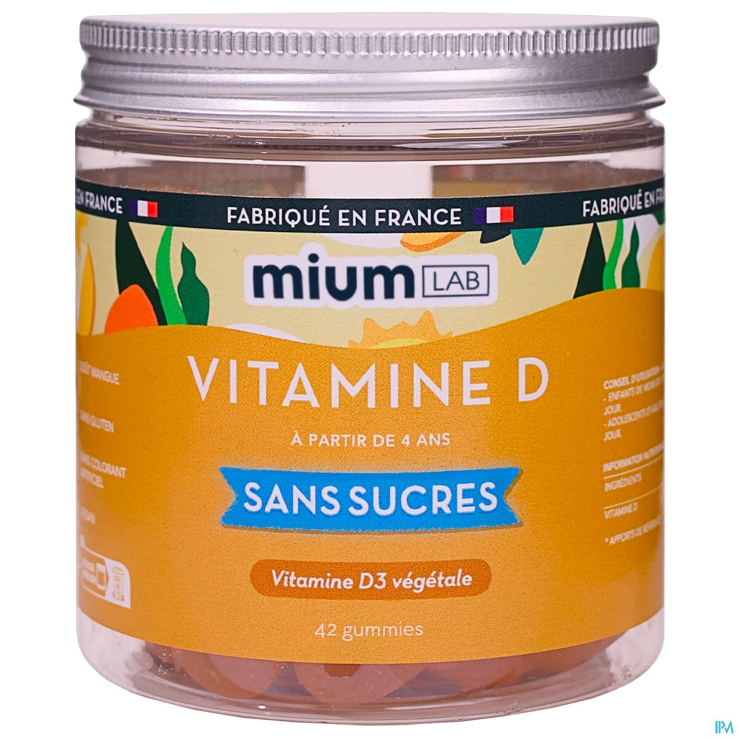 MIUMLAB S/SUC VITAMINE D GUMMIE 42
