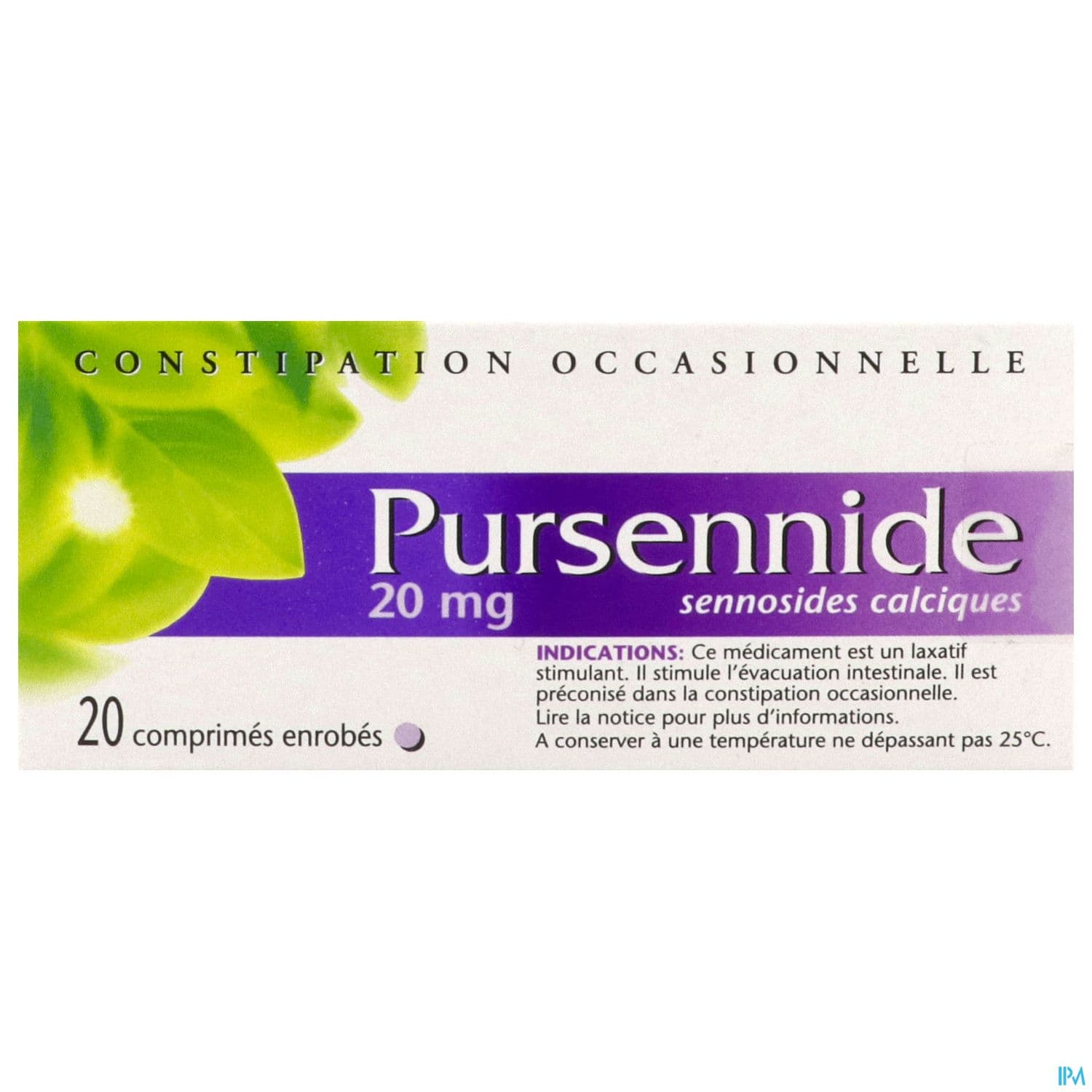 PURSENNIDE 20MG CPR ENR 1PLQ/20