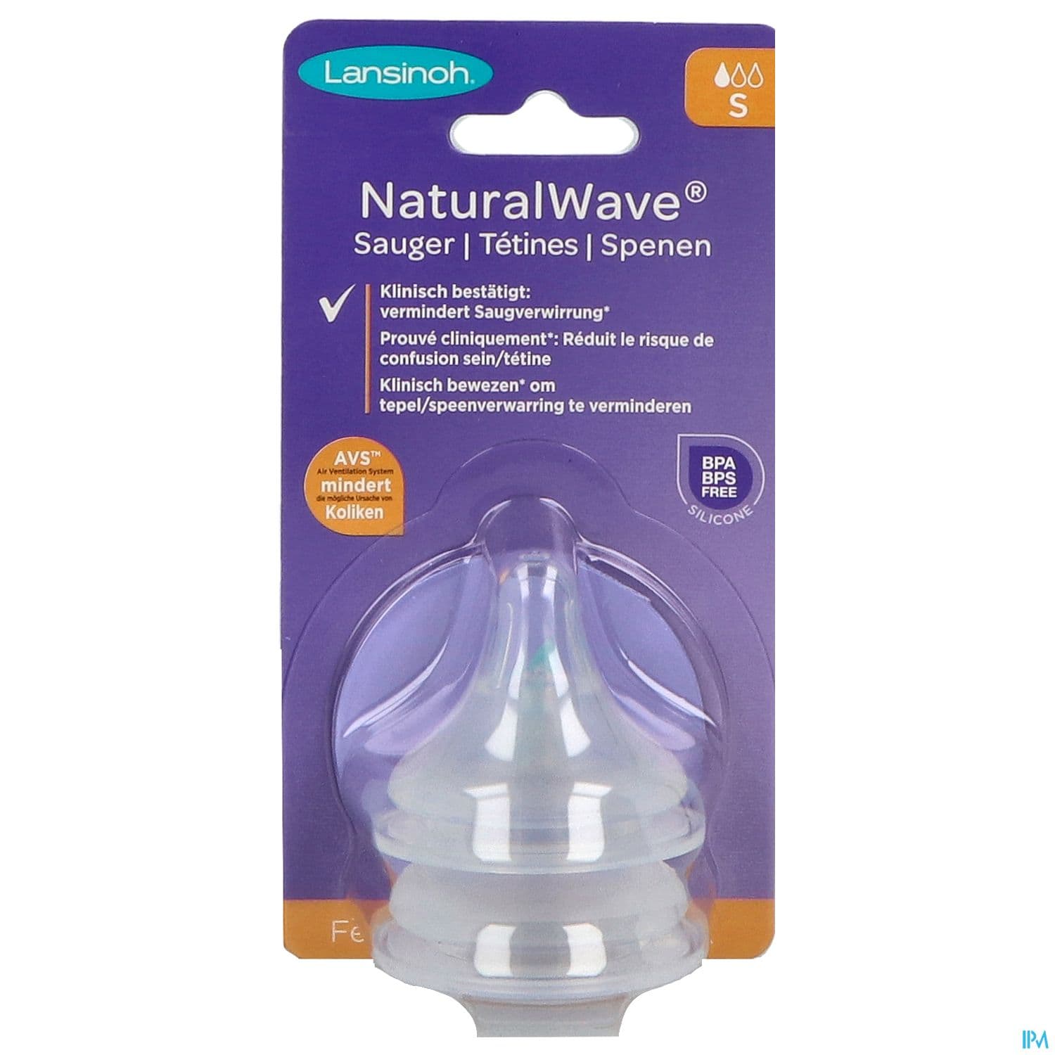 LANSINOH TETINE NATUREL WAVE LENT2