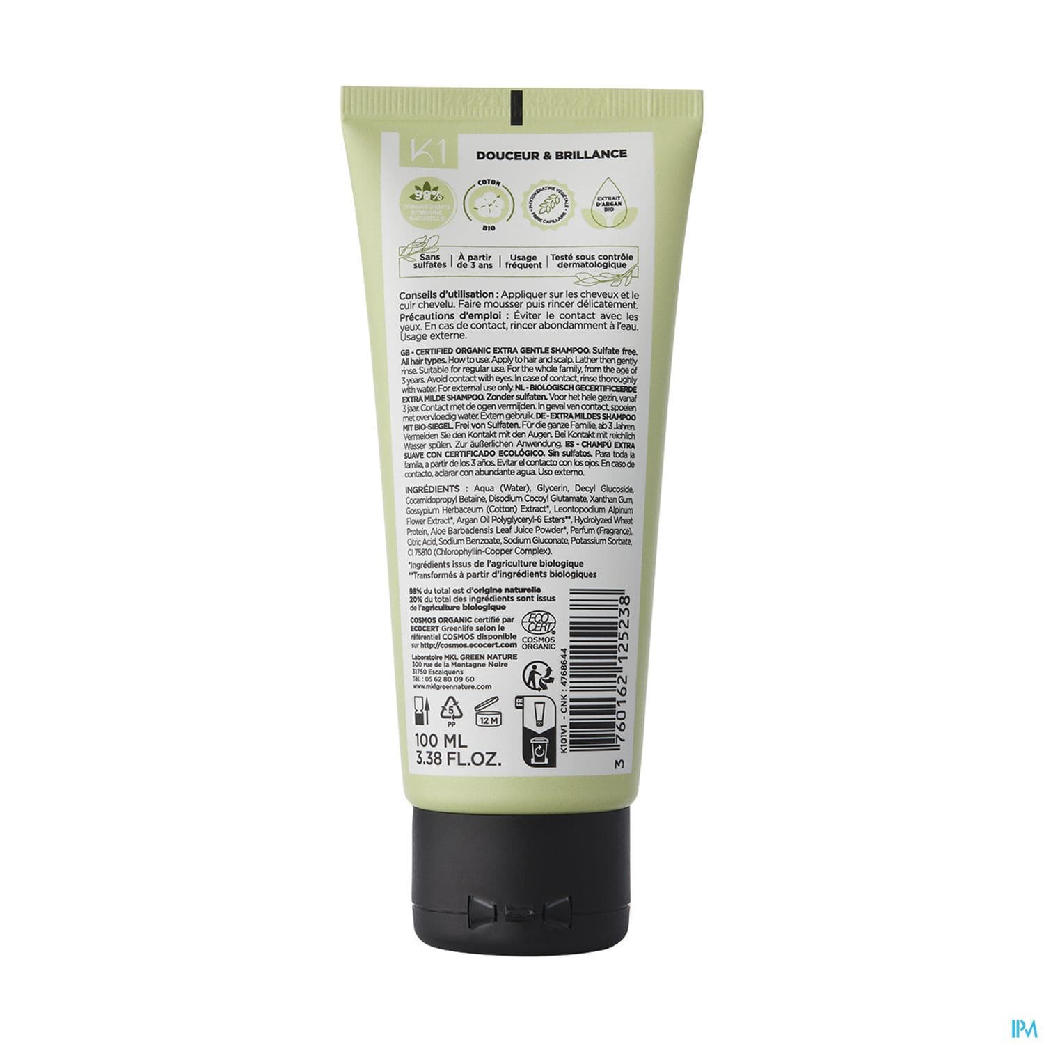 Mkl Green Nature Shampooing Extra Doux Bio 100ml