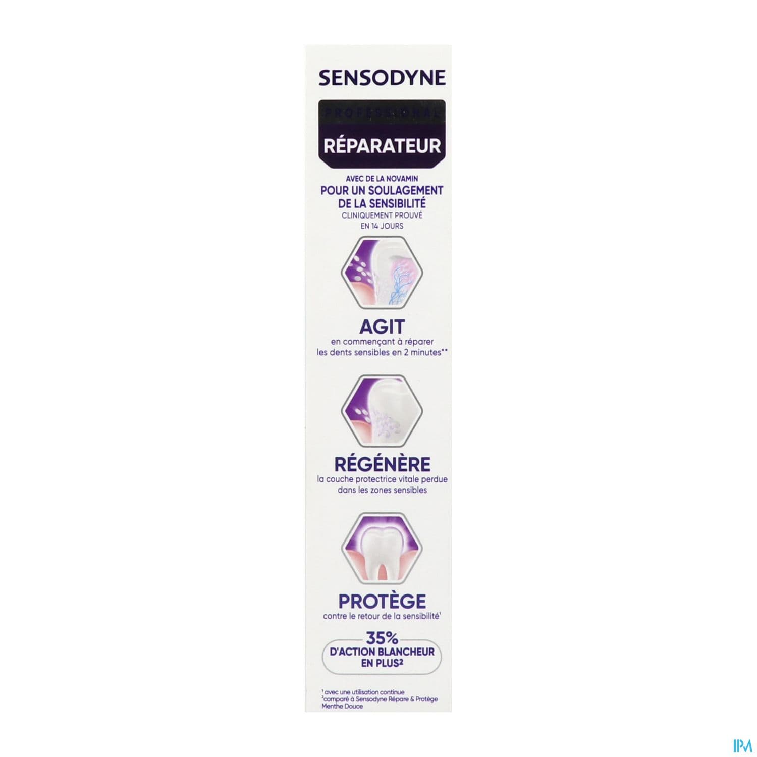 Sensodyne Pro Reparateur Pate Dentifrice Eclat Blancheur 75ml