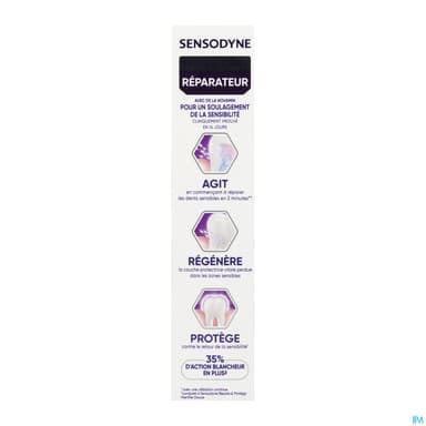 Sensodyne Pro Reparateur Pate Dentifrice Eclat Blancheur 75ml
