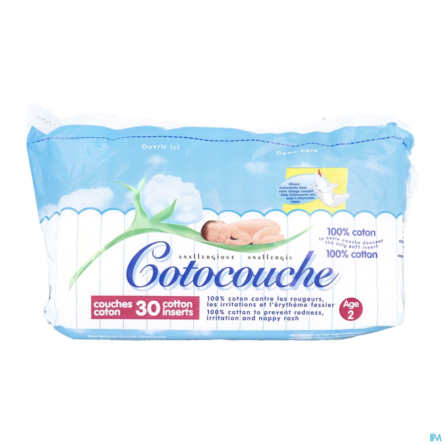 Cotocouche Couche Pour Bebe 2age Sachet 30