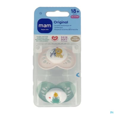 Mam Sucette Original Classique +18m Silicone X2