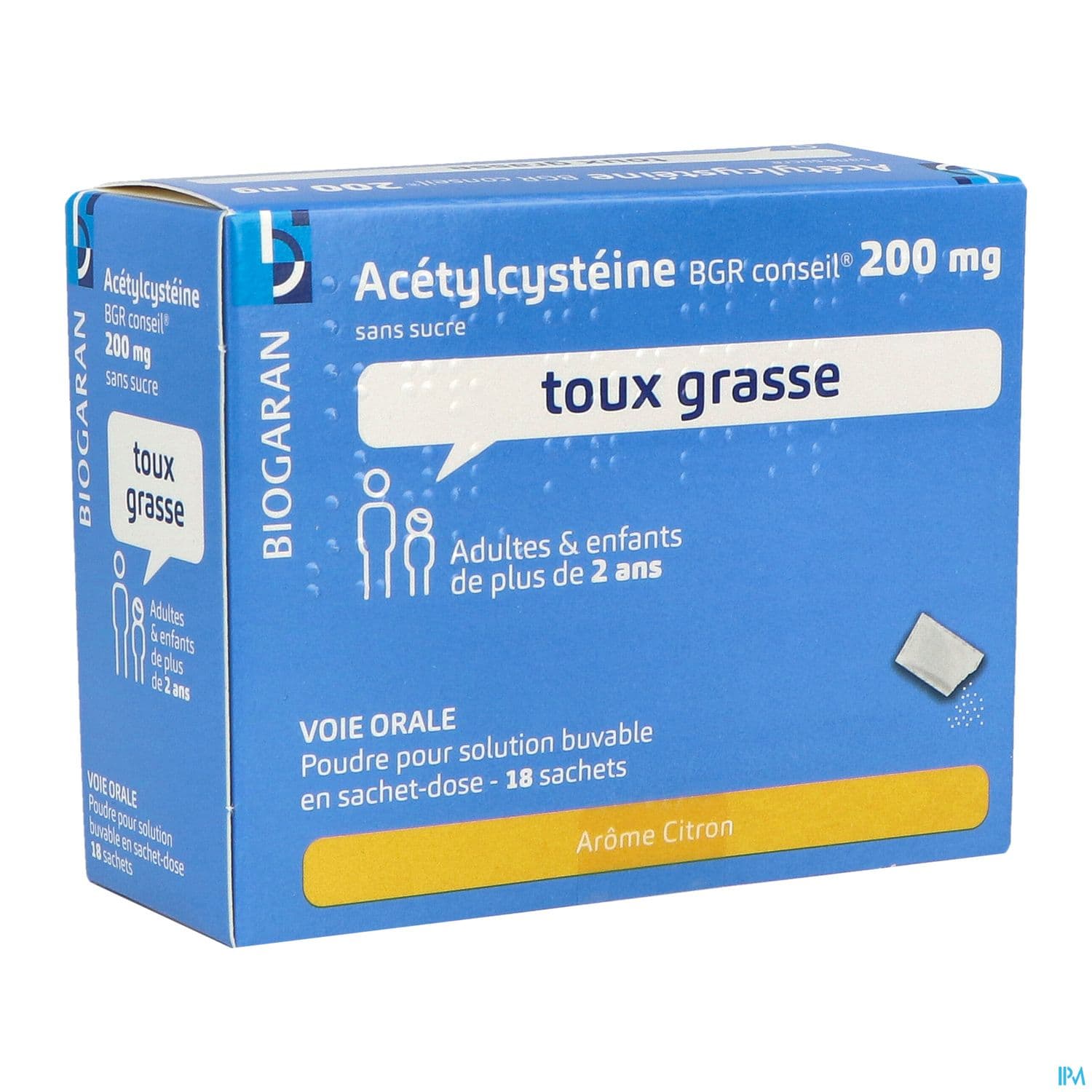 Acetylcysteine Bgr Conseil 200mg Sans Sucre Poudre Pour Solution Buvable Sachet 18