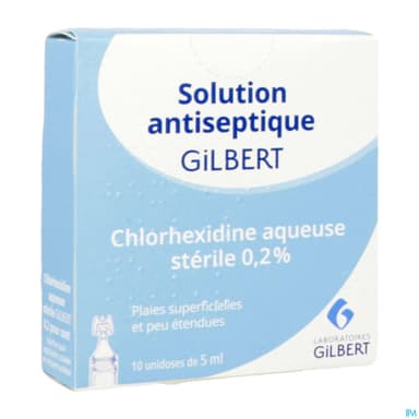 CHLORHEX AQU ST GILB 0,2% S A CUT 10UNID/5ML