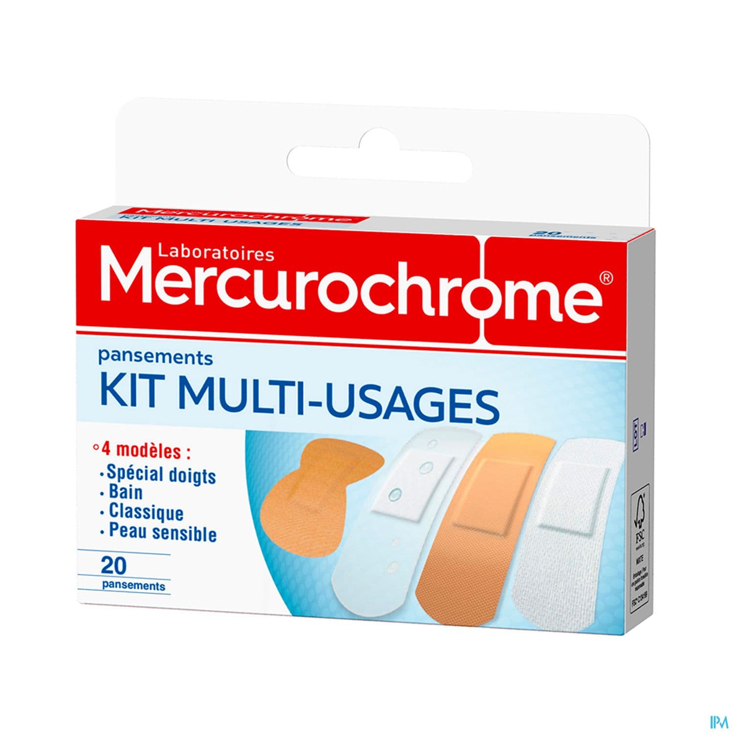 Mercurochrome Pansement Kit Multiusages X20
