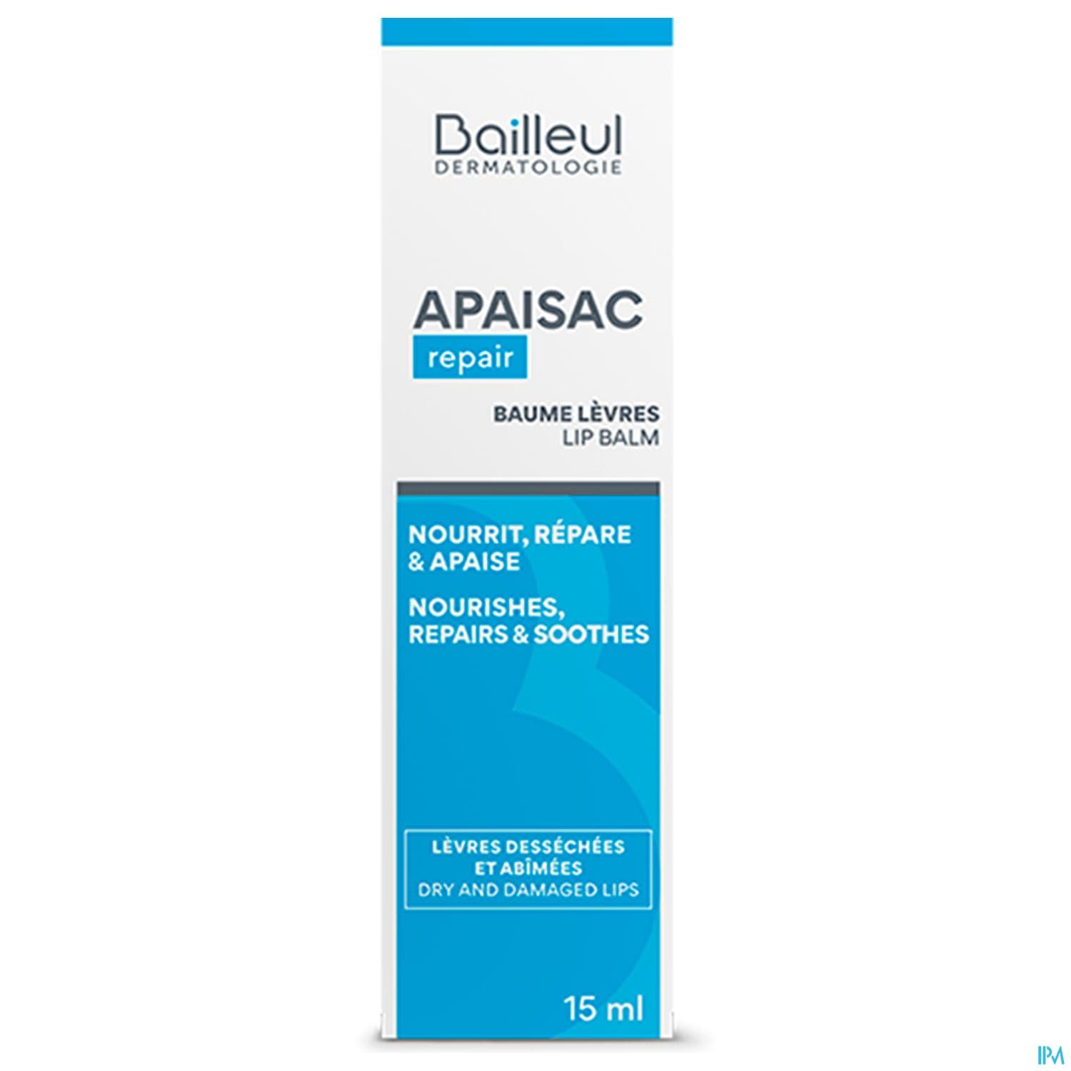 Apaisac Repair Baume Levres Tube 15ml