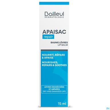 Apaisac Repair Baume Levres Tube 15ml