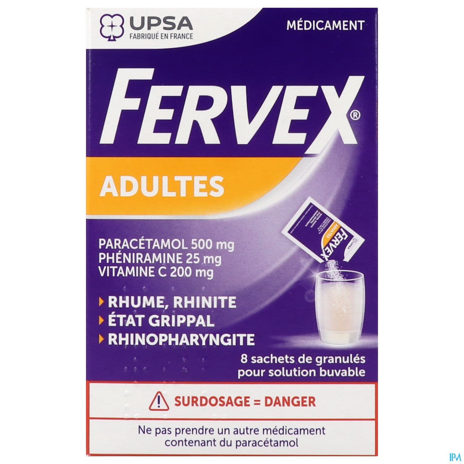 FERVEX ADULTES SACHET 8