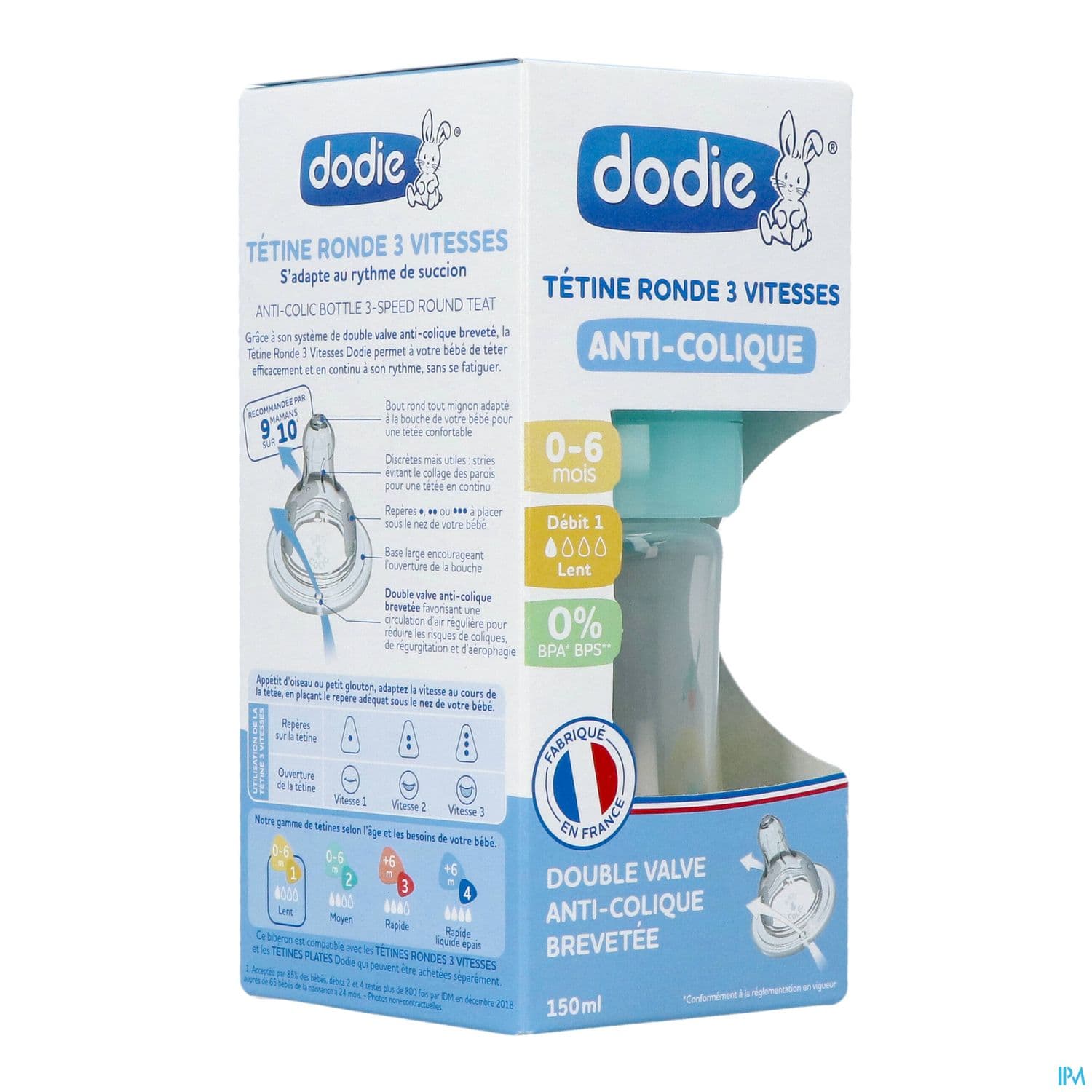 DOD BIB INIT+150ML LAGOON VAL 0-6M