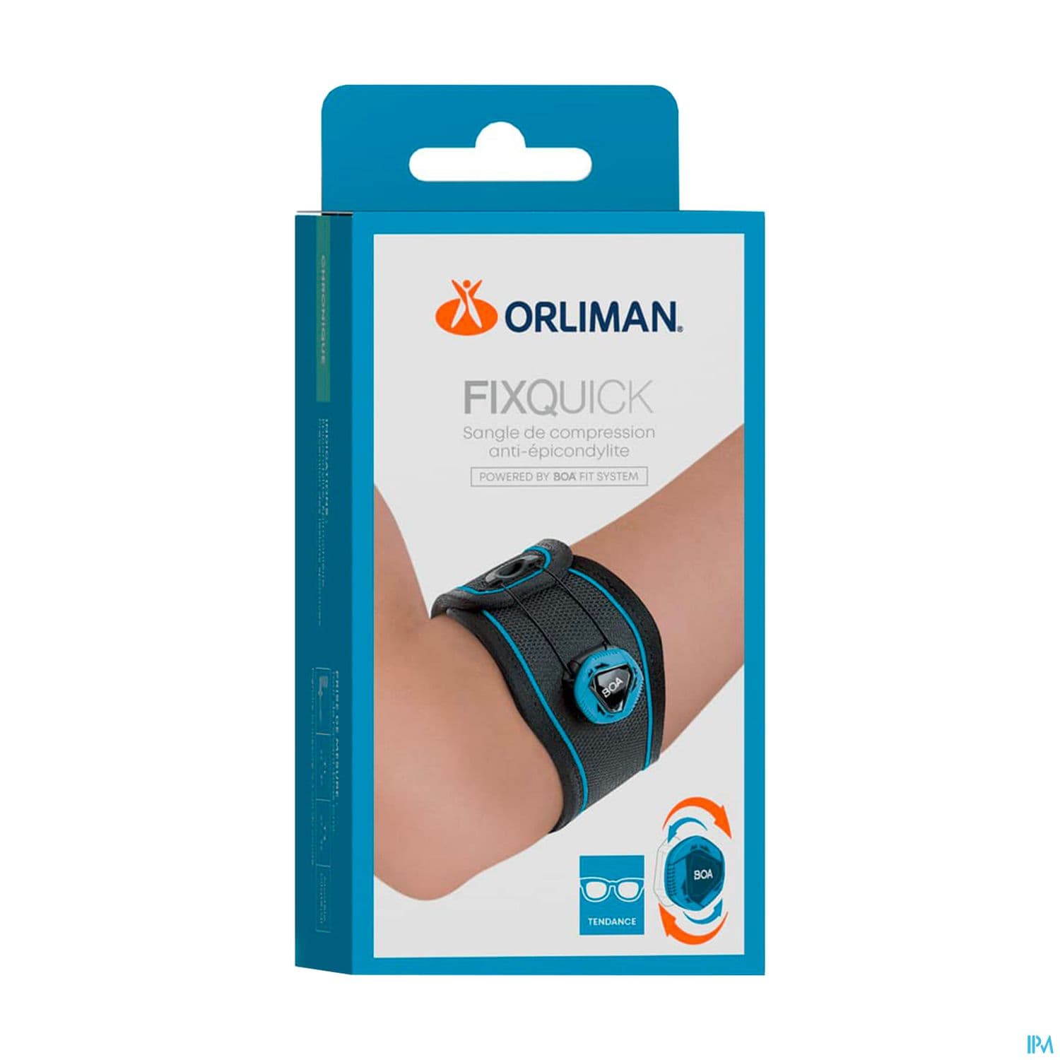 Orliman Sangle Anti Epicondylite Fixquick Noir T1
