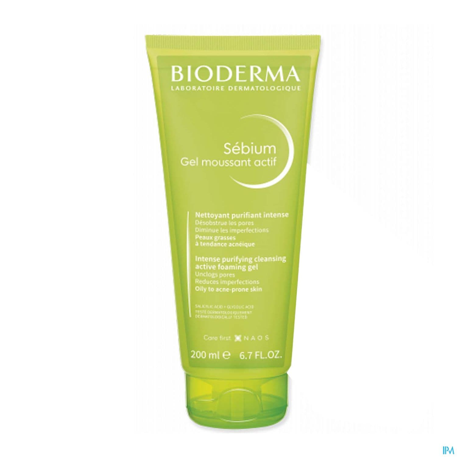 Bioderma Sebium Gel Moussant Actif Nettoyant Purifiant Intense 200ml