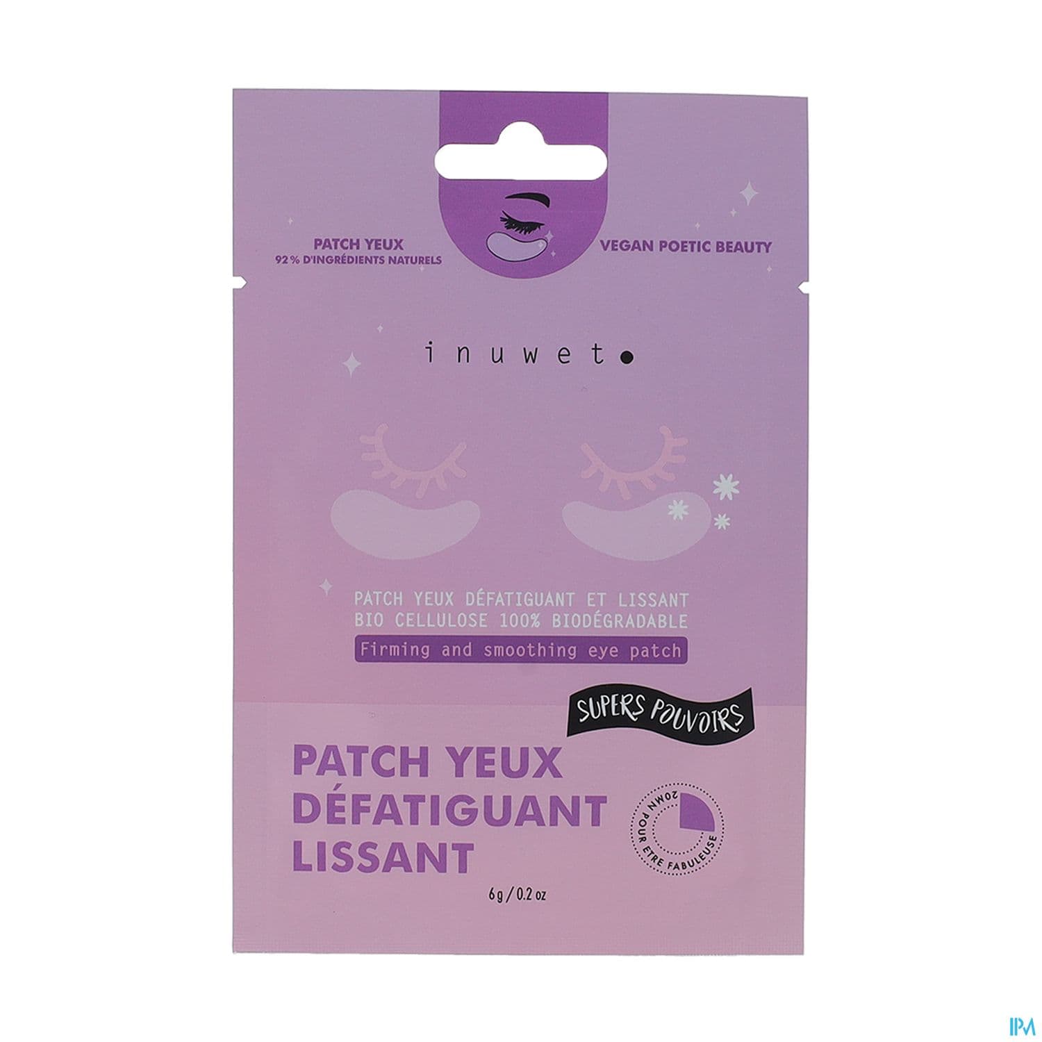 INUWET PATCH YEUX APAISANT 6G — Pharmacie des Cascades
