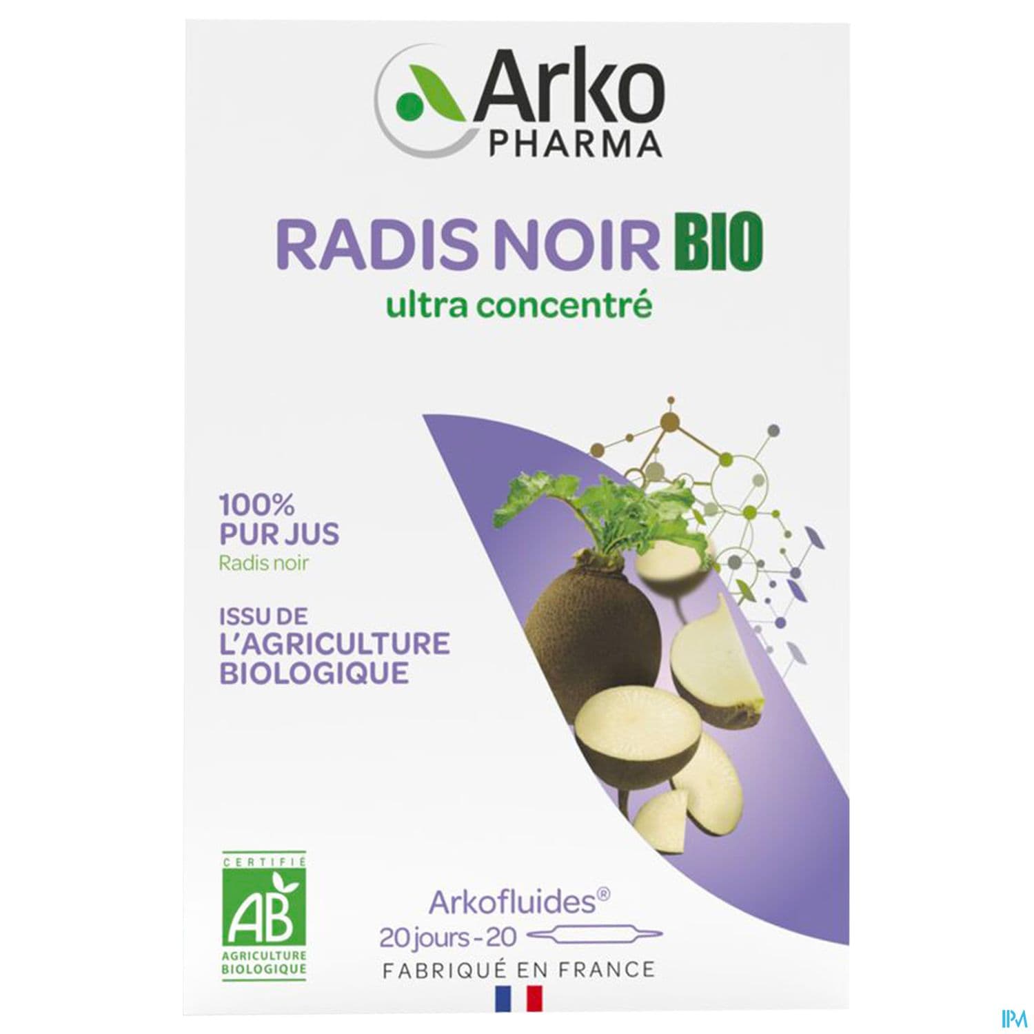 Arkopharma Arkofluides Bio Radis Noir Ampoule Buvable 10ml 20