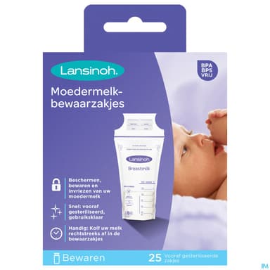 LANSINOH SACH CONSERV LAIT MATER25
