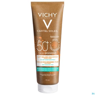 Vichy Capital Soleil Lait Solaire Eco Concu Spf50+ 75ml
