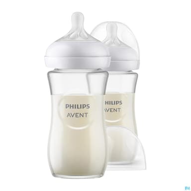 BIB AVENT NAT RESPONSE VERRE240ML2