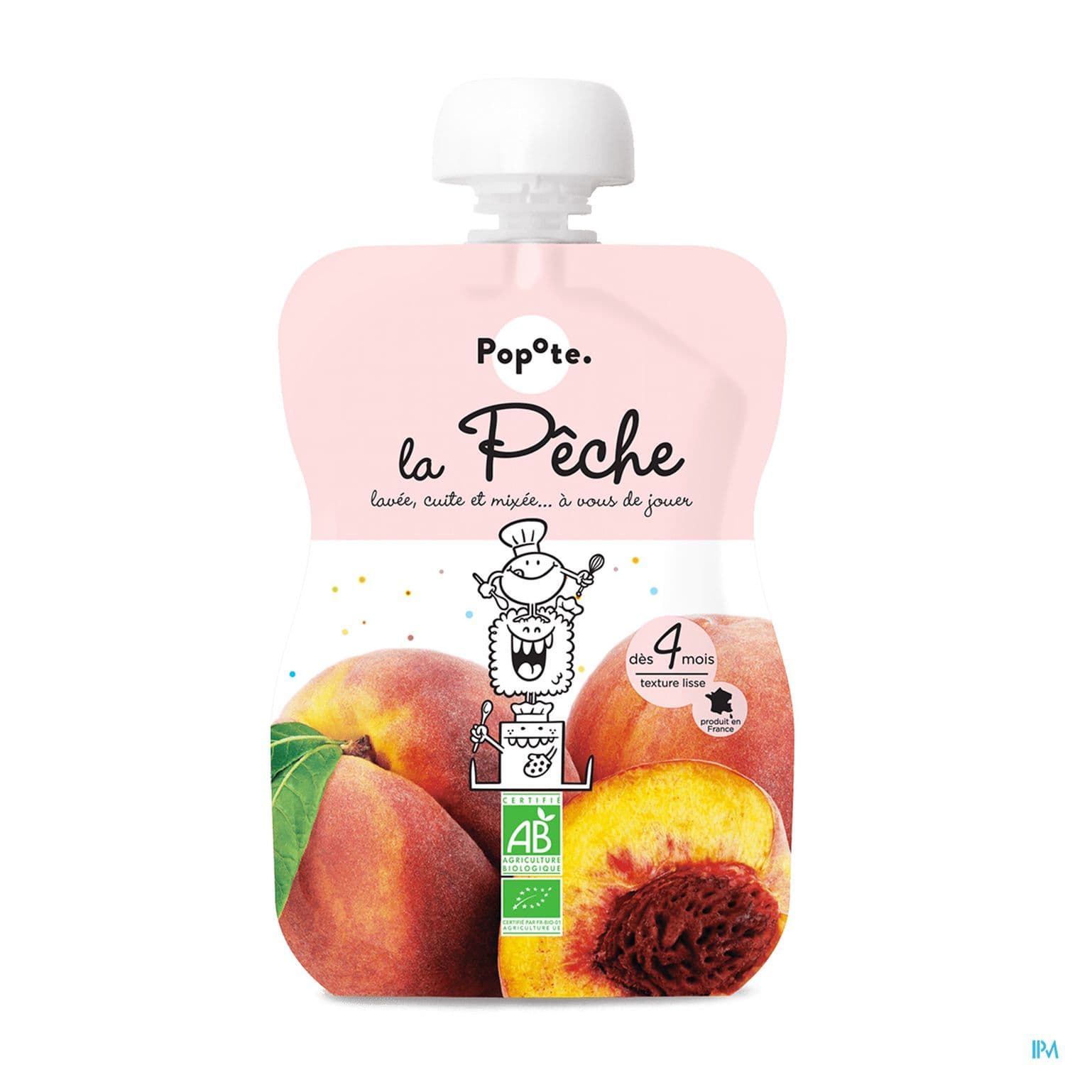 POPOTE COMPOTE PECHE 120G