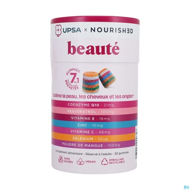 Upsa X Nourished Beaute 7en1 Gommes 30