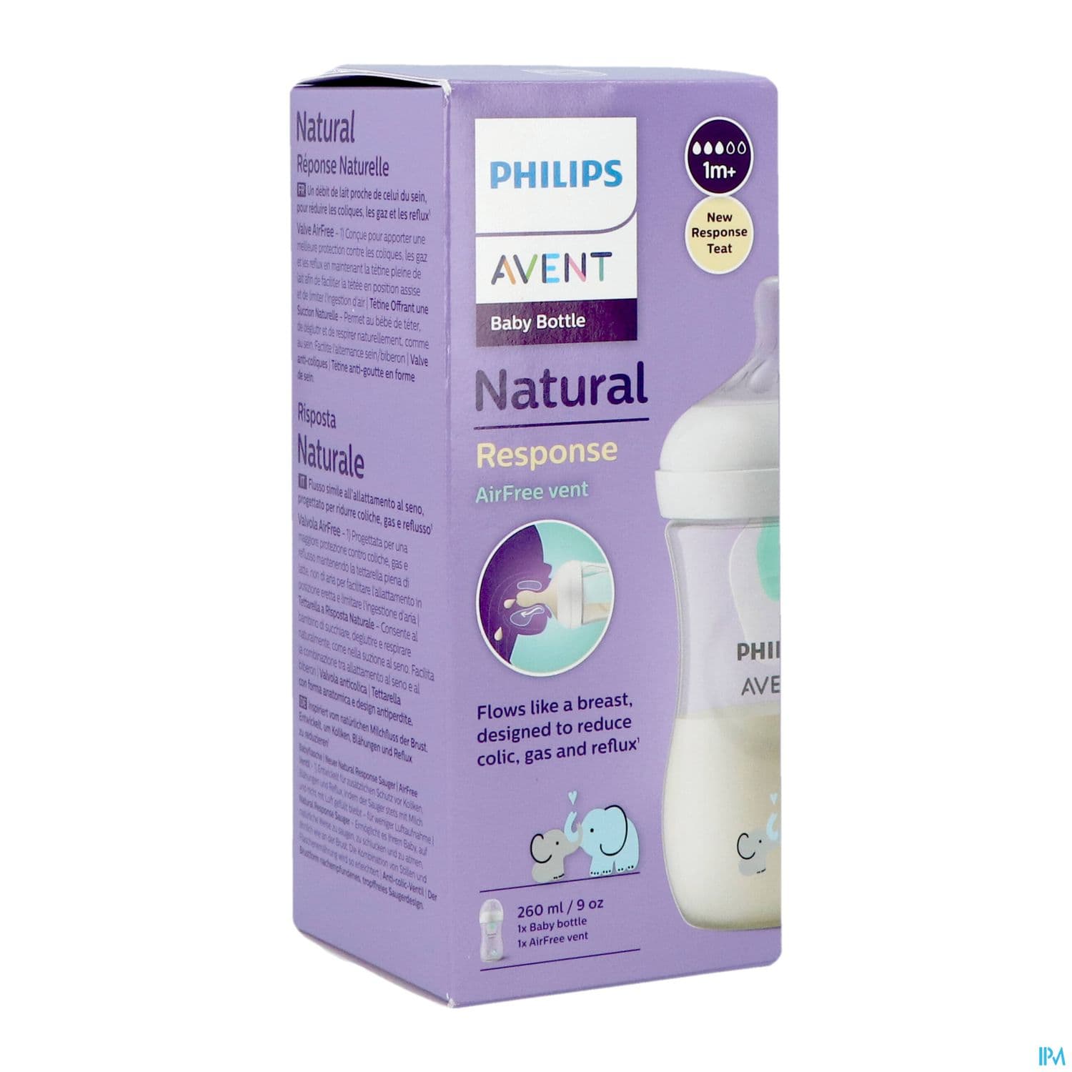 Avent Biberon Natural Response Elephant 260ml