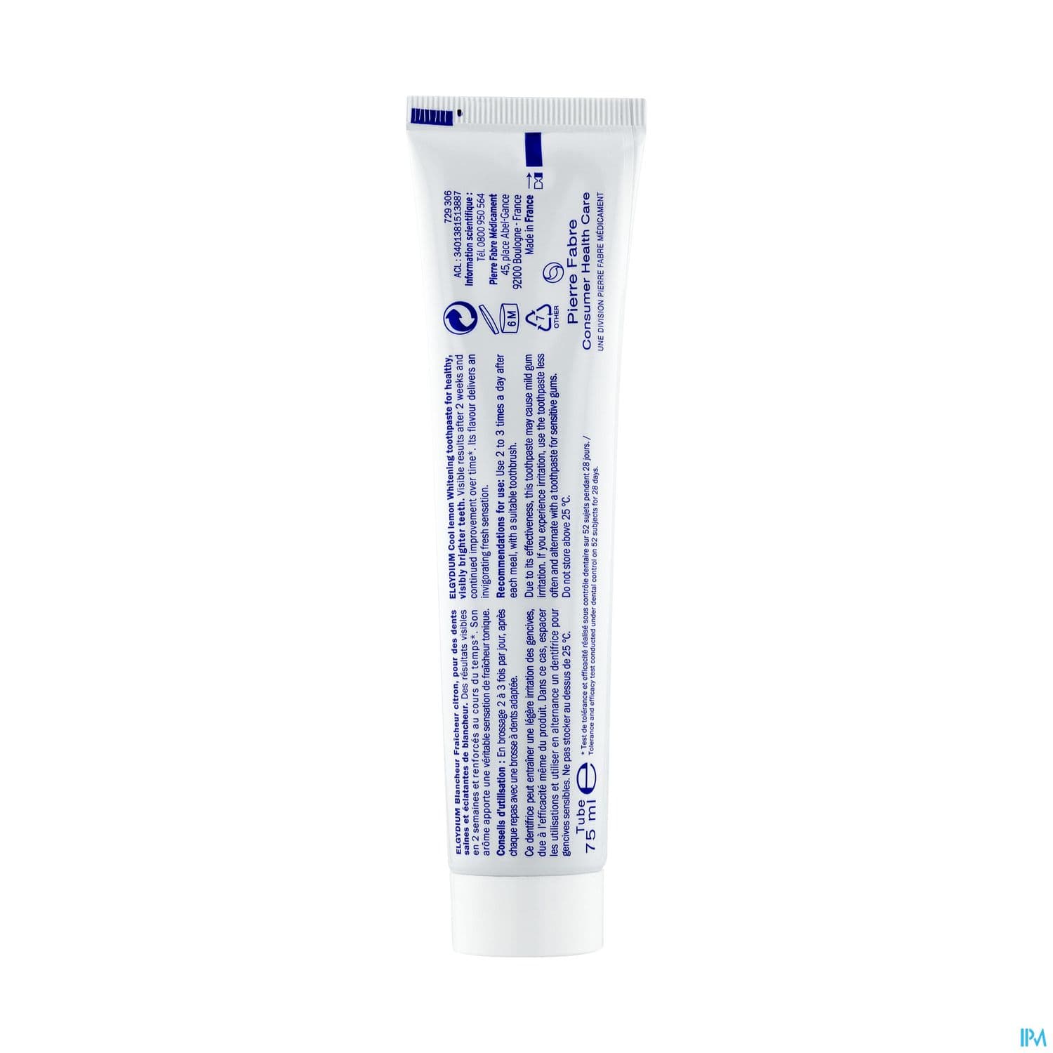 ELGYDIUM DENT BLANCHE CITR 75ML
