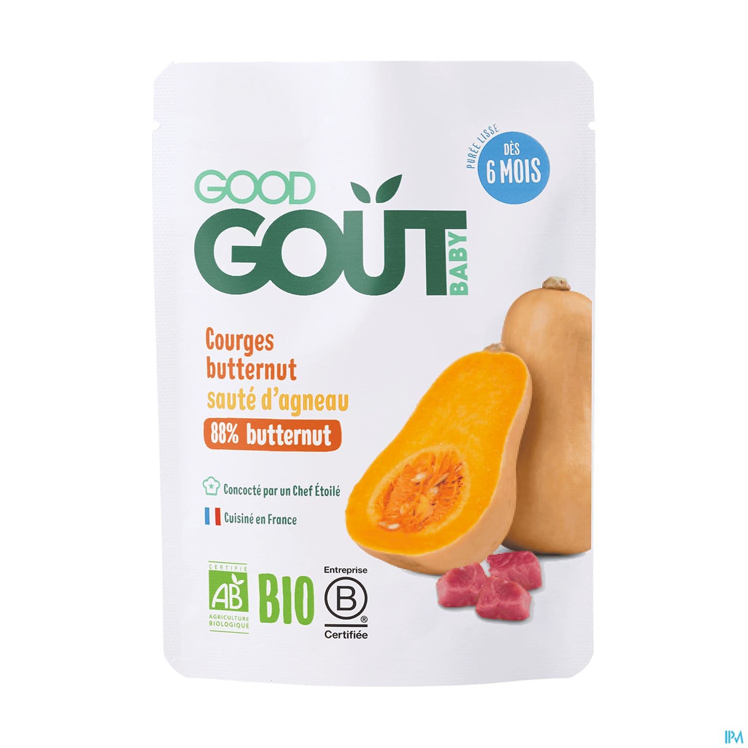 Good Gout Baby Courges Butternut Saute Agneau Bio 190g