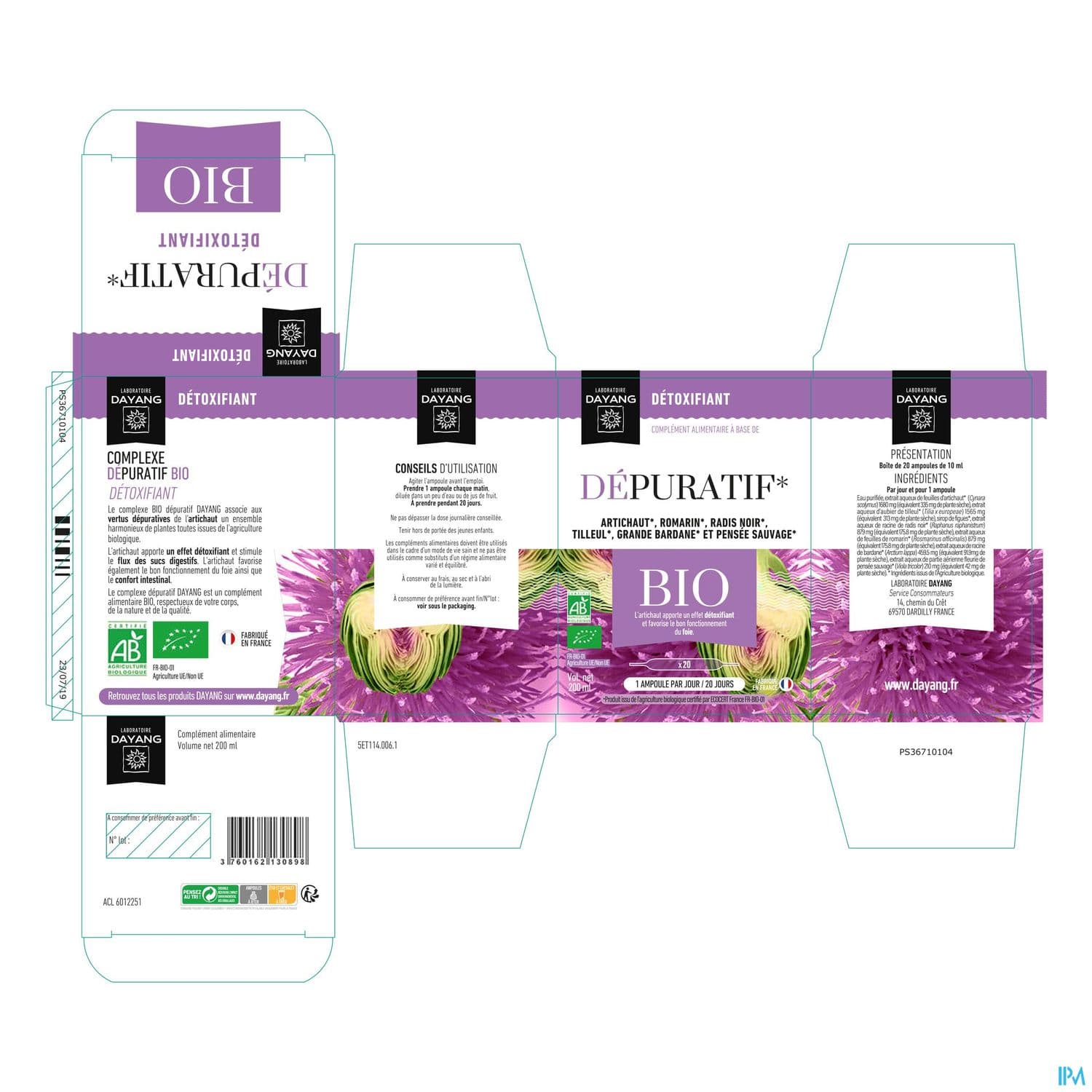DAYANG DEPURATIF BIO 10ML AMP 20