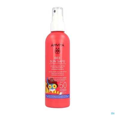 Apivita Bee Sun Safe Spf50 Lotion Hydra Solaire Enfant Application Facile 200ml
