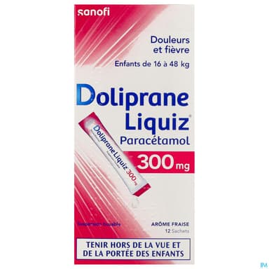 DOLIPRANELIQUIZ 300MG SACHET S/S12