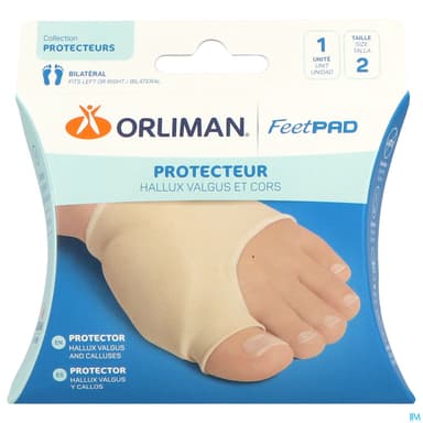 Orliman Feetpad Protecteur Hallux Valgus Oignon Et Cors Tl X1