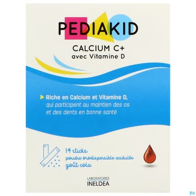 PEDIAKID CALCIUM C+ COLA STICK14