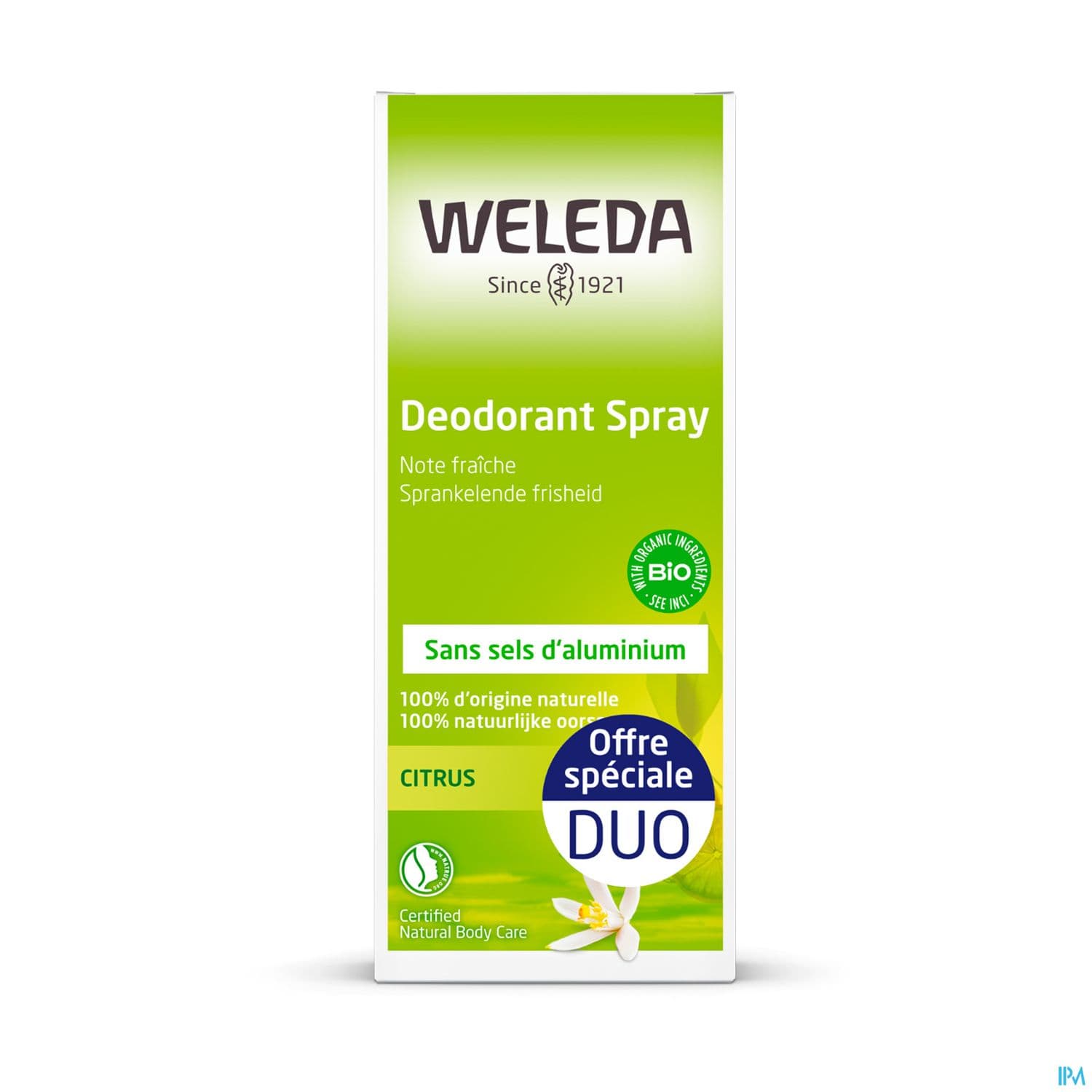 WELEDA DUO DEOD CITRUS 24H 2X100ML