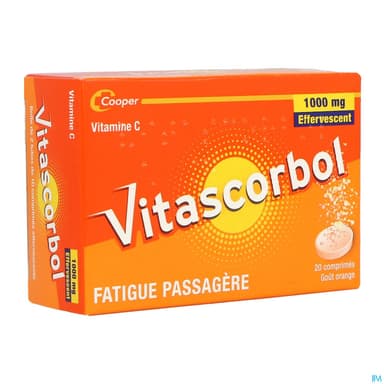 Vitascorbol 1g Comprime Effervescent 20