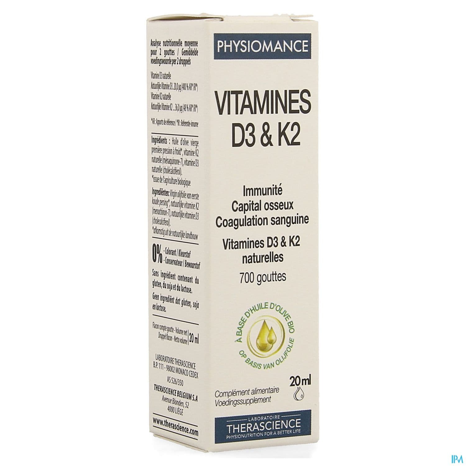 PHYSIOMANCE VITAMINES D3&K2 20ML