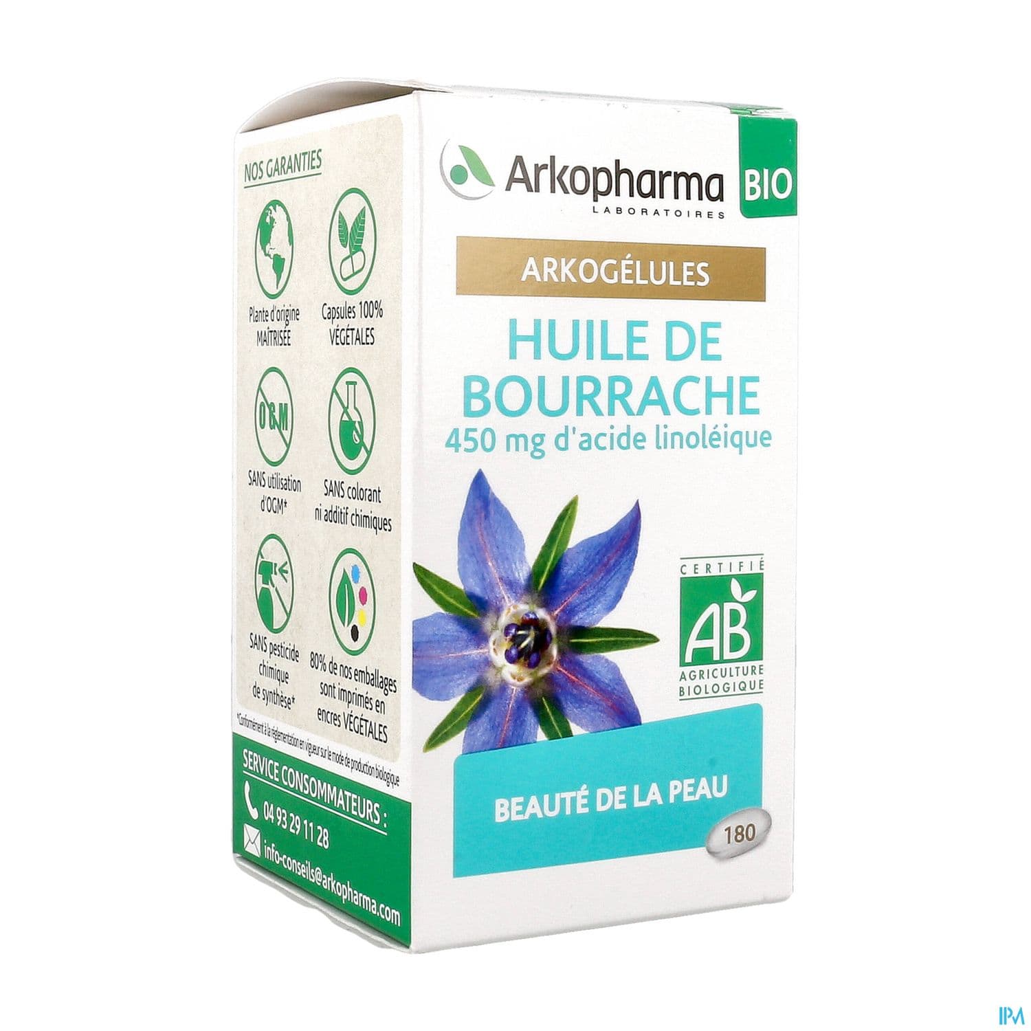 ARKOG HUILE BOURRACHE CAP 180