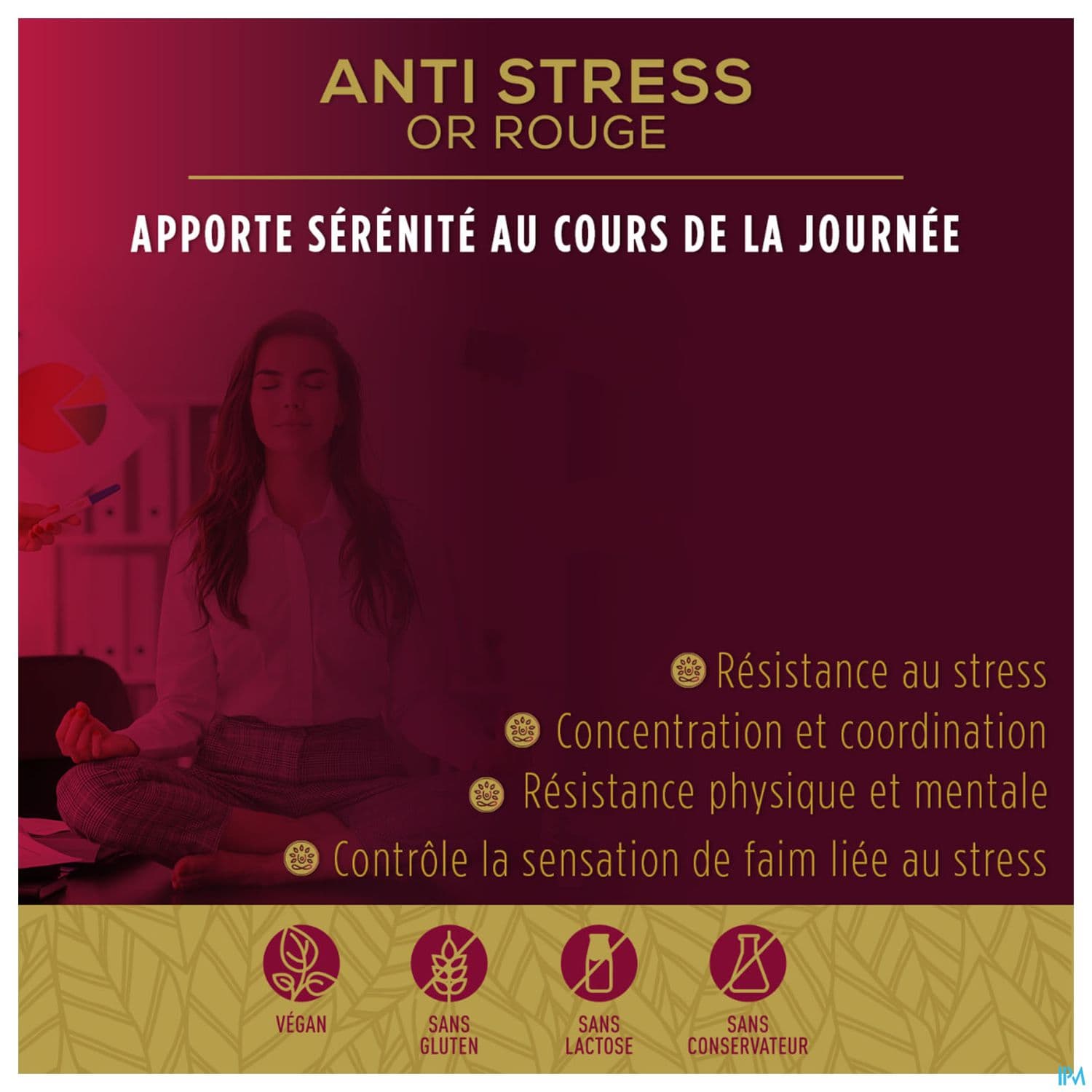 Granions Antistress Or Rouge Comprime 15