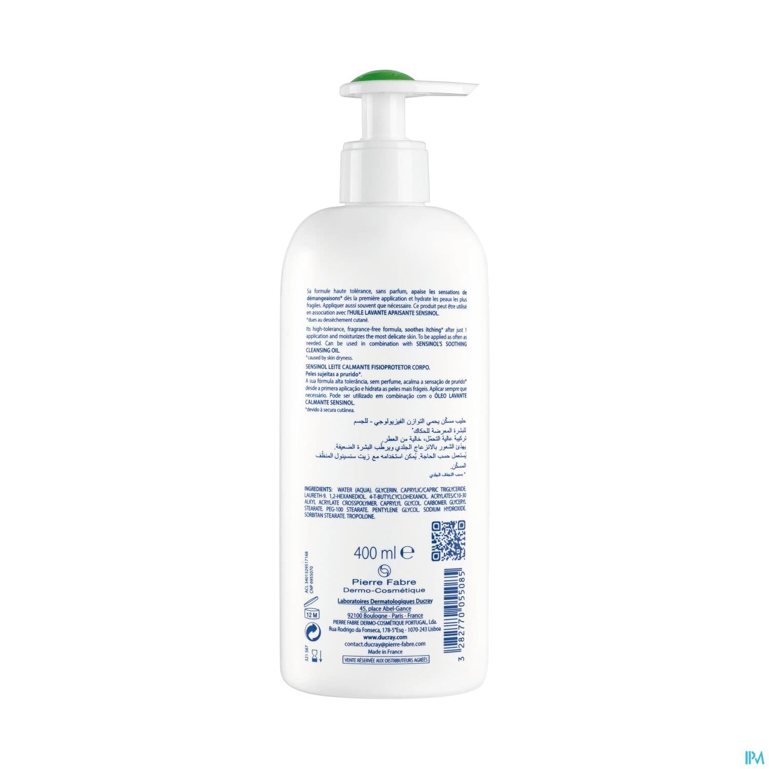 SENSINOL LAIT APAISANT 400ML