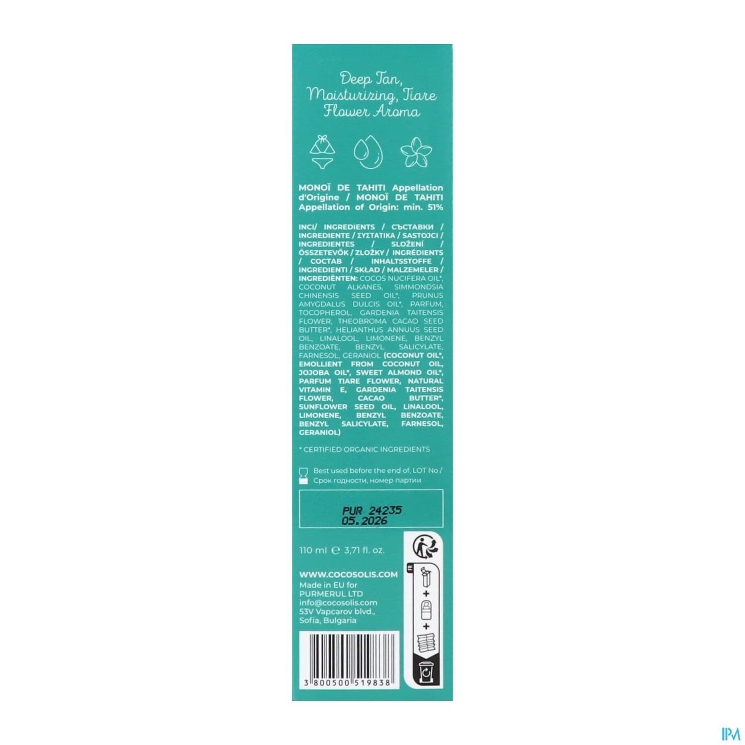 COCOSOLIS HLE BRONZ MONOI 110ML